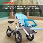 Load image into Gallery viewer, COOLBABY DSLTC-5X Two Person Bicycle Parent-child Car with Child Seat Mother Child Car Mother Baby Car Foldable Baby Stroller - coolbabymalls