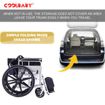Load image into Gallery viewer, COOLBABY SSZ-LY03 thickened steel pipe elderly wheelchair foldable lightweight disabled wheelchair with armrests adjustable legs - coolbabymalls
