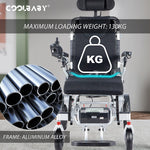 Load image into Gallery viewer, COOLBABY DDLY06: Smart, Lightweight Foldable Electric Wheelchair with Remote Control - coolbabymalls