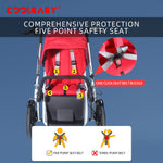 Load image into Gallery viewer, COOLBABY DSLTC-5X Two Person Bicycle Parent-child Car with Child Seat Mother Child Car Mother Baby Car Foldable Baby Stroller - coolbabymalls