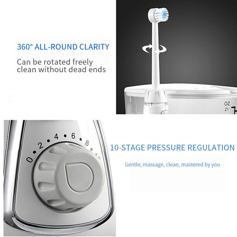 COOLBABY Water Flosser Professional,Household Tooth Cleaner Multifunctional Water Floss Washing Machine,10 Water Pressure Adjustable - COOLBABY
