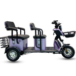 Load image into Gallery viewer, COOLBABY V8NYC 3 Wheel Adult Powered Mobility Scooter Electric Tricycle Motorcycle 2-Passenger And Cargo Dual-use Scooter for Elder - coolbabymalls