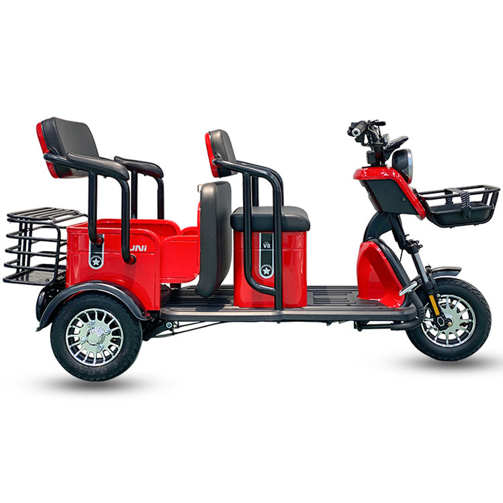 COOLBABY V8NYC 3 Wheel Adult Powered Mobility Scooter Electric Tricycle Motorcycle 2-Passenger And Cargo Dual-use Scooter for Elder - coolbabymalls