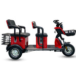Load image into Gallery viewer, COOLBABY V8NYC 3 Wheel Adult Powered Mobility Scooter Electric Tricycle Motorcycle 2-Passenger And Cargo Dual-use Scooter for Elder - coolbabymalls