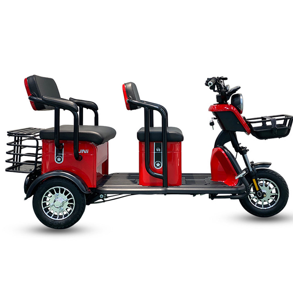 COOLBABY V8NYC 3 Wheel Adult Powered Mobility Scooter Electric Tricycle Motorcycle 2-Passenger And Cargo Dual-use Scooter for Elder - coolbabymalls