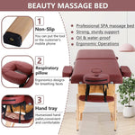 Load image into Gallery viewer, COOLBABY KYBJ-304 Portable Fitness Massage Table Professional Adjustable Folding Bed With 3 Sections Wooden Frame Ergonomic Headrest With Carrying Bag - CoolBabyMass