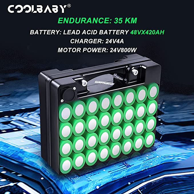 COOLBABY YL-010L Two Seat Four Wheel Electric Scooter Electric  for Adults and Seniors, Max Weight 330 lbs - coolbabymalls