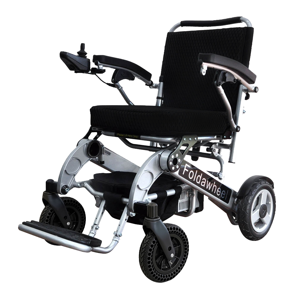 Foldawheel 1000XL – Heavy Duty Compact Electric Wheelchair with Long Range