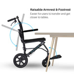 Load image into Gallery viewer, Superlite L – Lightweight Manual Wheelchair with 18&quot; Seat
