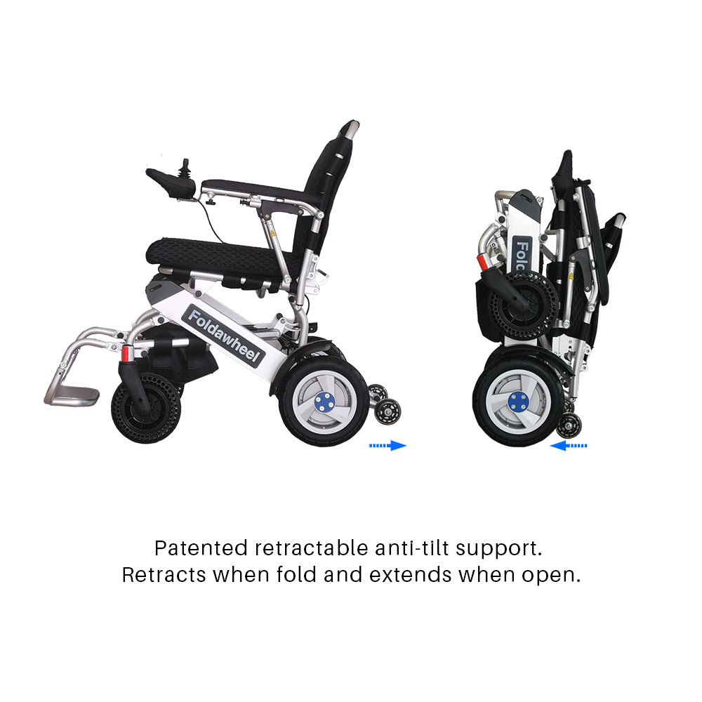 Foldawheel 999XL – Lightweight Electric Wheelchair with Extended Range