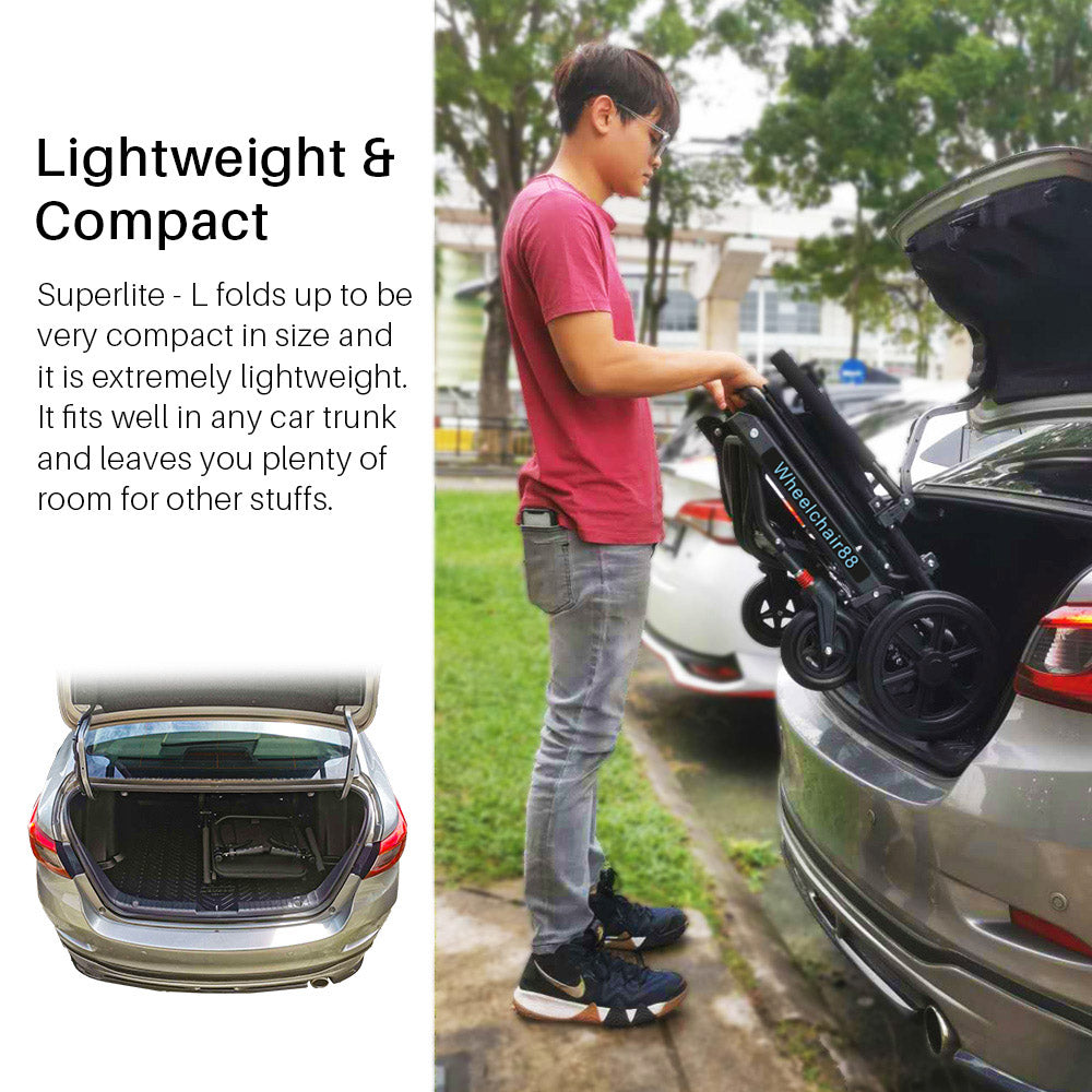 Superlite L – Lightweight Manual Wheelchair with 18" Seat