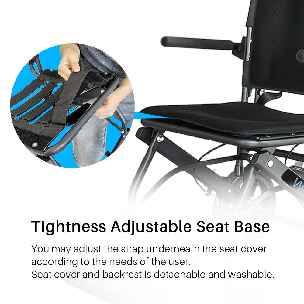 Superlite L – Lightweight Manual Wheelchair with 18" Seat