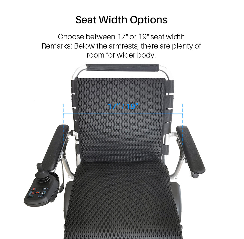 Foldawheel 999XL – Lightweight Electric Wheelchair with Extended Range