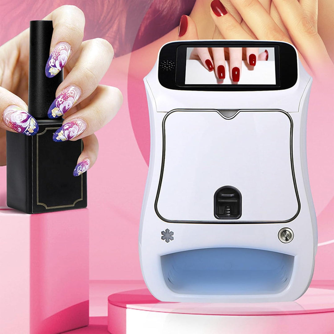 Automatic Smart DIY Digital Nail Art Printer Machine Touch Screen AI Professional 3D Nail Printer - coolbabymalls
