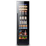 Load image into Gallery viewer, 150L Wine Cooler/Cabinet Beverage Refrigerator Wine Cellar Beer Soda Clear Glass Door Bar Fridge Quiet Compressor Adjust Temp Freestanding Indoor Use lce Bar Wine Cabinet