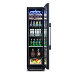 Load image into Gallery viewer, 150L Wine Cooler/Cabinet Beverage Refrigerator Wine Cellar Beer Soda Clear Glass Door Bar Fridge Quiet Compressor Adjust Temp Freestanding Indoor Use lce Bar Wine Cabinet