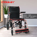 Load image into Gallery viewer, Pink electric chair for the elderly long endurance folding portable electric four-wheel scooter
