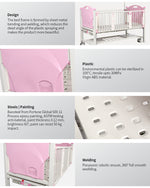 Load image into Gallery viewer, Double Cranks Multifunction Stainless Steel Manual Pediatric Hospital Bed - coolbabymalls