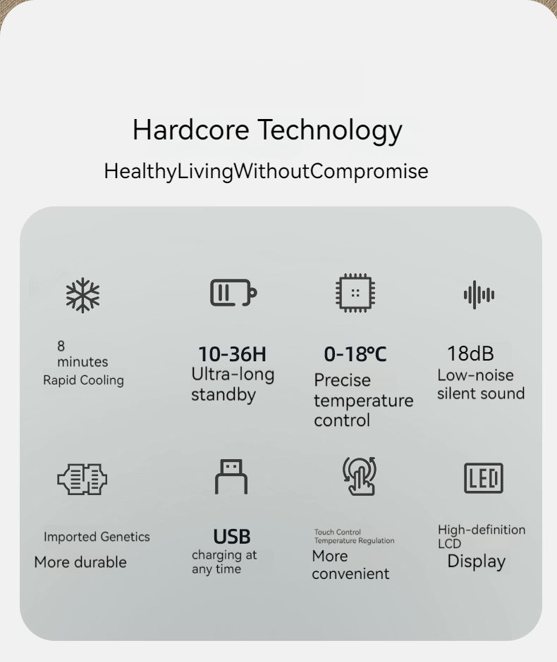 COOLBABY HQQ-YDSH02 Portable Insulin Cold Box for Travel - USB Charging, Mini Medicine Cooler for Insulin Pens, Diabetes Management on the Go - coolbabymalls