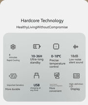 COOLBABY HQQ-YDSH02 Portable Insulin Cold Box for Travel - USB Charging, Mini Medicine Cooler for Insulin Pens, Diabetes Management on the Go - coolbabymalls