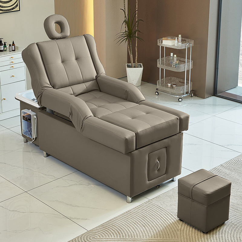 Multifunctional Salon Back Lifting Foot Massage Bed Shampoo Chair Pedicure Head Spa Bed Shampoo Bed - coolbabymalls