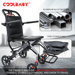 Load image into Gallery viewer, Ultra-light Aluminum Alloy Wheelchair,Travel Wheelchairs For Elderly,Foldable,Compact DGMT-105
