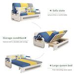 Load image into Gallery viewer, Apartment Furniture Foldable Sofa Bed Storage Modern Folding Adjustable Sofa Bed For Living &amp; Bed Room (Tricolor, Width158cm)