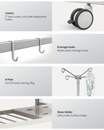 Load image into Gallery viewer, Double Cranks Multifunction Stainless Steel Manual Pediatric Hospital Bed - coolbabymalls