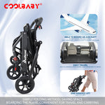Load image into Gallery viewer, Ultra-light Aluminum Alloy Wheelchair,Travel Wheelchairs For Elderly,Foldable,Compact DGMT-105
