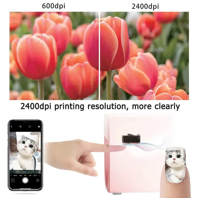 Mobile Printer Nail Machine X11 With Metal Body Professional 3D Nail Art Equipment Nail Salon Intelligent - coolbabymalls