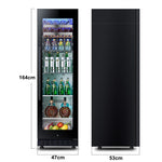 Load image into Gallery viewer, 150L Wine Cooler/Cabinet Beverage Refrigerator Wine Cellar Beer Soda Clear Glass Door Bar Fridge Quiet Compressor Adjust Temp Freestanding Indoor Use lce Bar Wine Cabinet