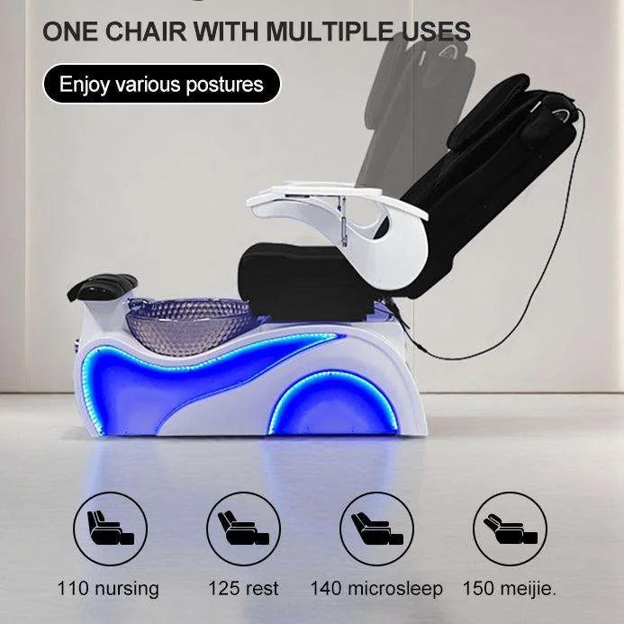 Body Massage Manicure European Electric Nail Salon Foot Spa Pedicure Chair Modern Style for Beauty Shop - coolbabymalls