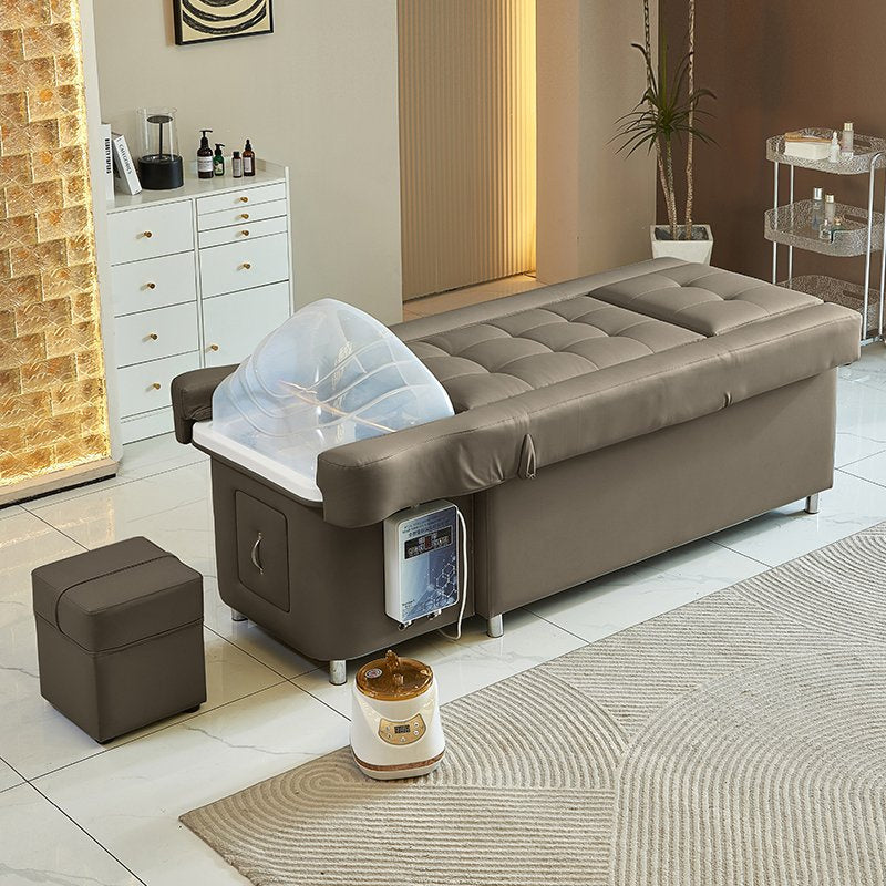 Multifunctional Salon Back Lifting Foot Massage Bed Shampoo Chair Pedicure Head Spa Bed Shampoo Bed - coolbabymalls