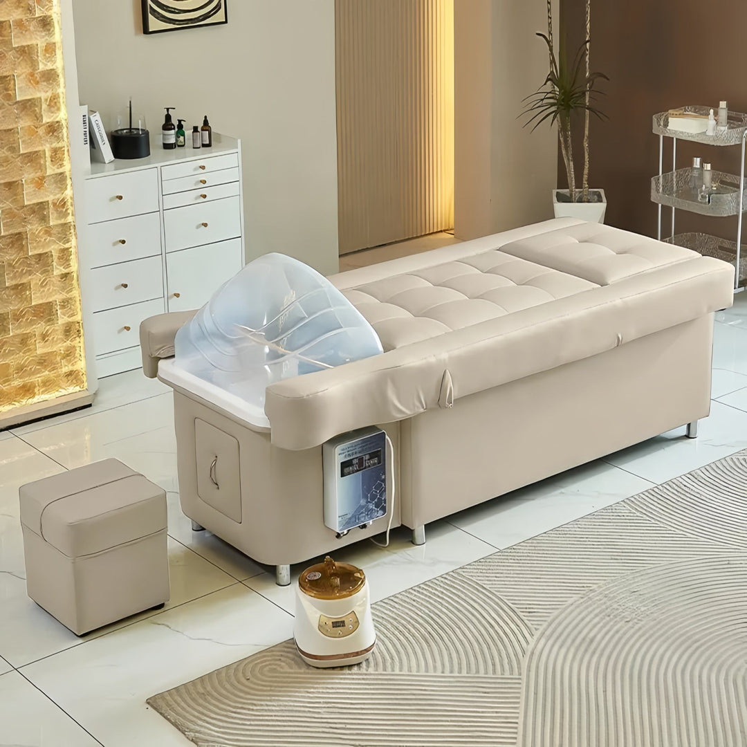 Multifunctional Salon Back Lifting Foot Massage Bed Shampoo Chair Pedicure Head Spa Bed Shampoo Bed - coolbabymalls