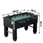 55-Inch Foosball Table Adult Size - Soccer Table with Chrome Plated Steel Rods - 2 Drink Holders - 4 Leg Levelers