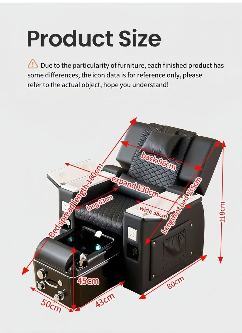 Salon Furniture Nail Foot Massage Spa Multi-function Electric Massage Pedicur Chair - coolbabymalls