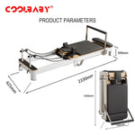 Load image into Gallery viewer, COOLBABY SSZ-PLT04 Pilates Core Bed Yoga Bed Sports Aluminum Alloy Material Home Stretch Home Stretch Training Fitness Equipment Folding Model - COOLBABY
