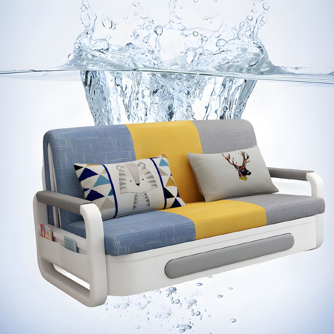 Apartment Furniture Foldable Sofa Bed Storage Modern Folding Adjustable Sofa Bed For Living & Bed Room (Tricolor, Width158cm)