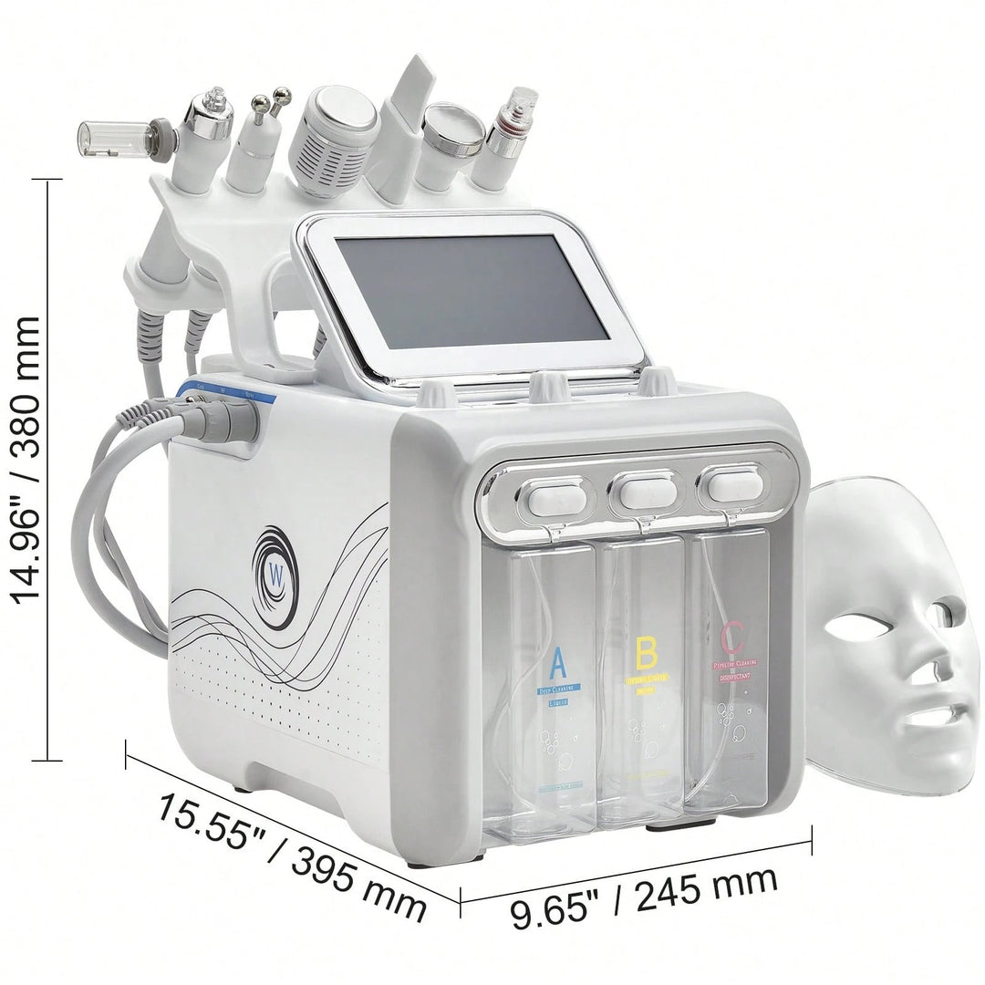 7 in 1 H2O2 Beauty Skin Cleansing Hydrofacial Machine Facial Machine Water Aqua Peeling for Home Use - coolbabymalls