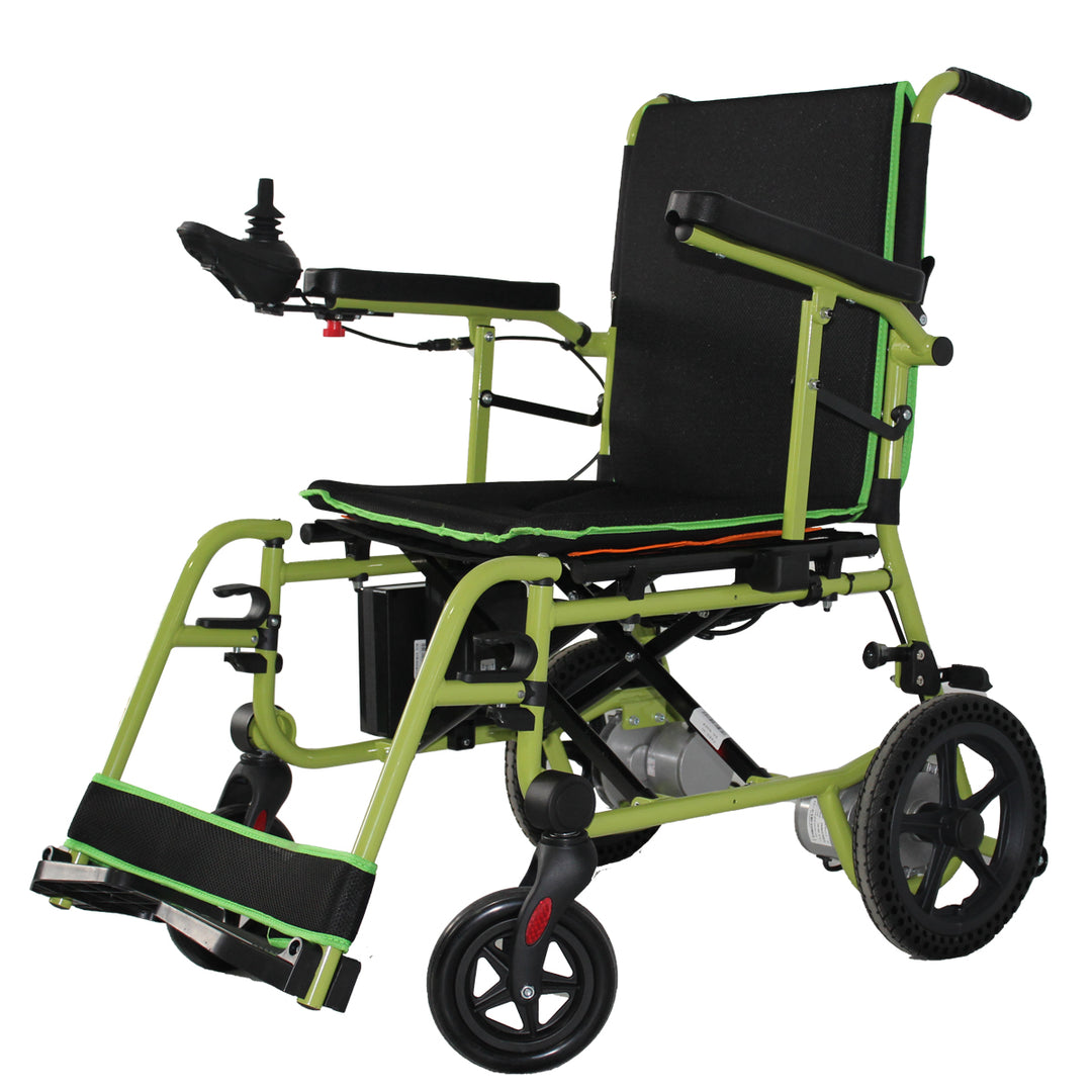 ENJOYCARE EPW67B Lightweight Wheelchair with Durable Brushless Motor for Extended Usage and Solid Iron Body Construction - coolbabymalls