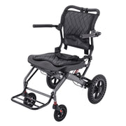 Ultra Lightly Folding Manual Travel Wheelchair for Disabled and Elderly with Telescopic Handle Could Carry on the Plane - coolbabymalls