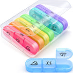 Load image into Gallery viewer, COOLBABY YLY088-MUT Weekly Medicine Organizer: Compact 7-Day Pill Box for Effortless Medication Management - coolbabymalls
