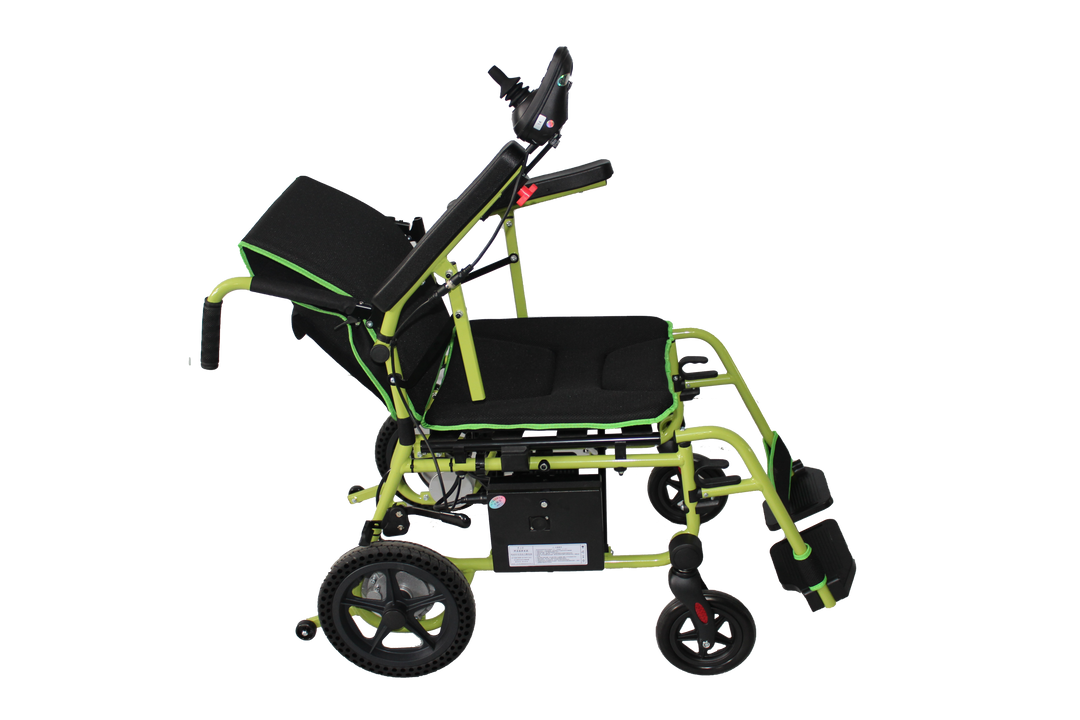 ENJOYCARE EPW67B Lightweight Wheelchair with Durable Brushless Motor for Extended Usage and Solid Iron Body Construction - coolbabymalls