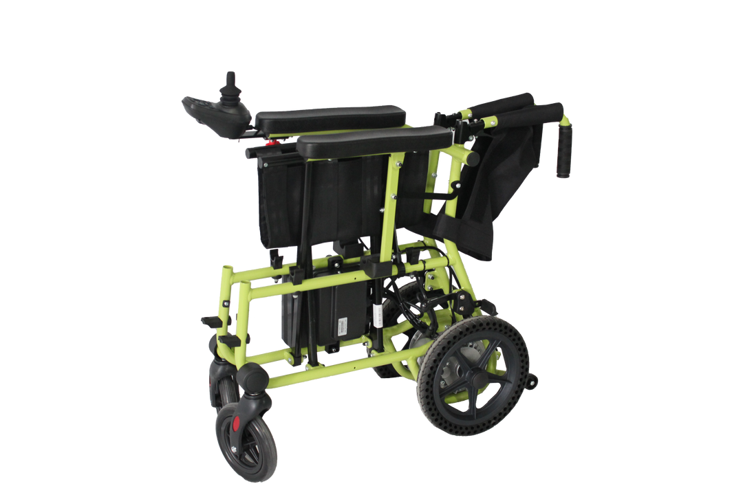 ENJOYCARE EPW67B Lightweight Wheelchair with Durable Brushless Motor for Extended Usage and Solid Iron Body Construction - coolbabymalls