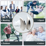 Load image into Gallery viewer, Rechargeable Hearing Aids for Seniors with Noise Cancelling, BTE Hearing Aids for People with Mild Moderate Severe Hearing Loss - coolbabymalls
