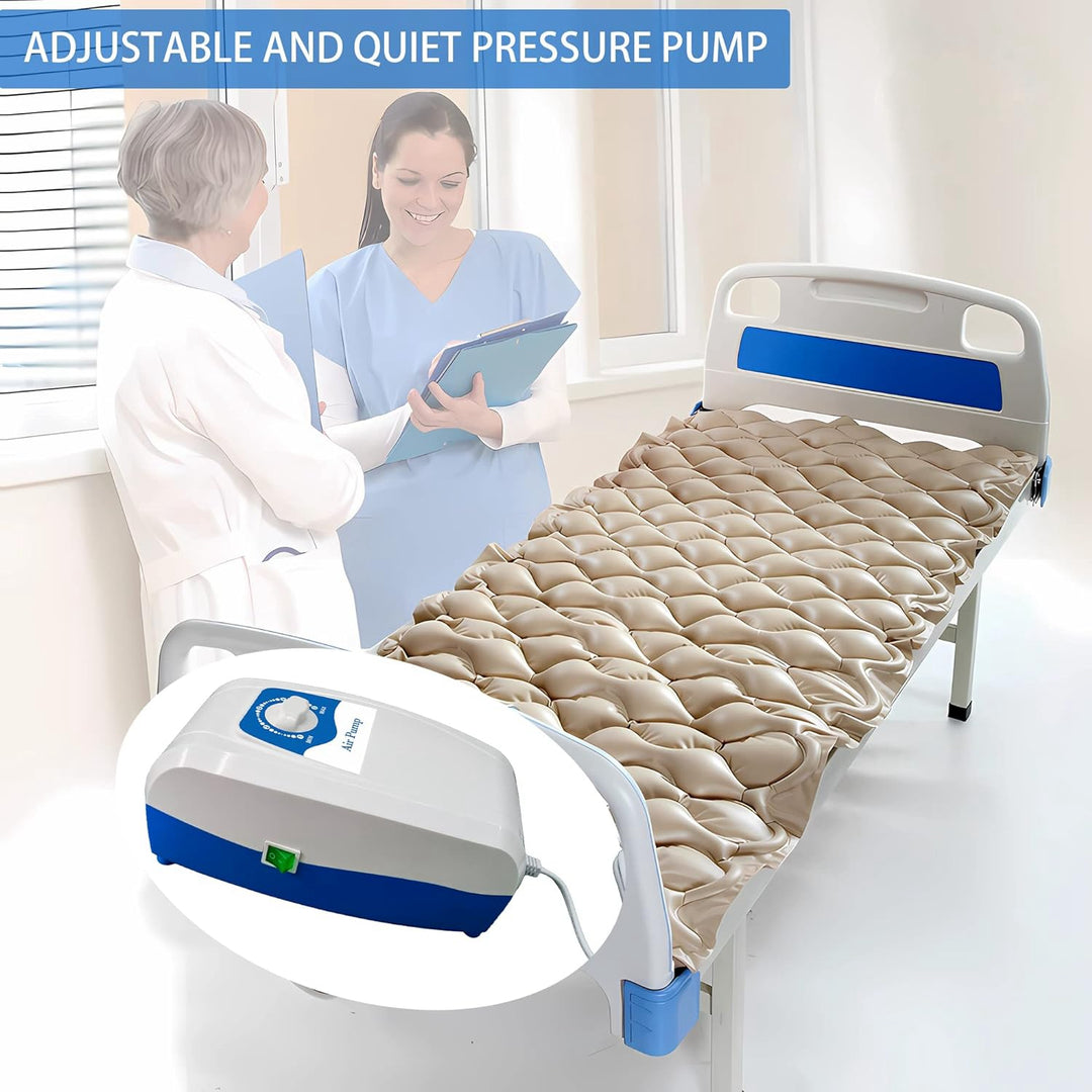 VIVE ZLJ60 Medical Grade Alternating Air Mattress With Electric Silent Pump System - Prevents Bed Sores And Pressure Ulcers - Air Mattress For Hospital Beds And Home Use - coolbabymalls