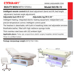 Load image into Gallery viewer, Multifunctional beauty salon adjustable medical facial bed 3 motors electric saloon massage table with lamp

