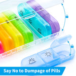 Load image into Gallery viewer, COOLBABY YLY088-MUT Weekly Medicine Organizer: Compact 7-Day Pill Box for Effortless Medication Management - coolbabymalls
