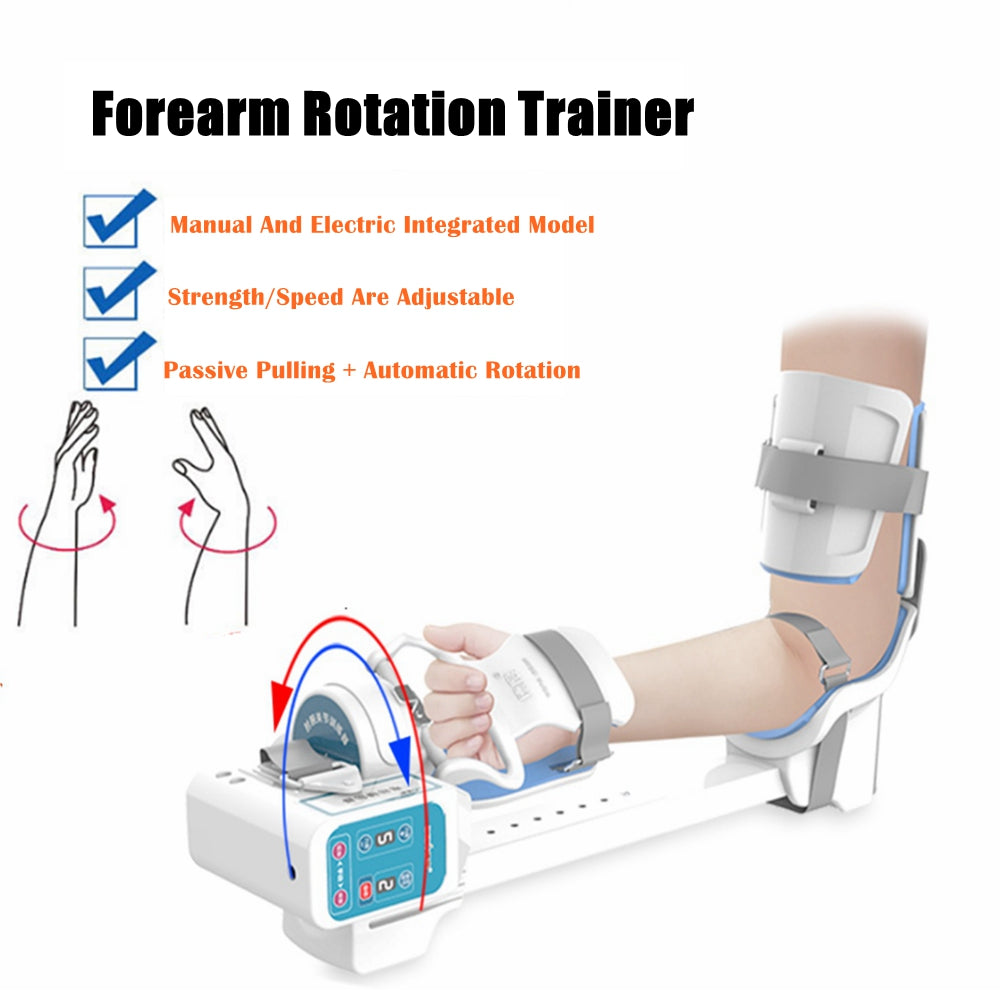 DEDU ZLJ1108 Electric Elbow And Wrist Joint Rehabilitation Training Device Wrist Rotation Activity Equipment 120° Internal Rotation And External Rotation Static Stretch Correction Therapy For Wrist Stiffness - coolbabymalls