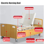 Load image into Gallery viewer, COOLBABY ZLJ1106 Multi-Function Electric Nursing Bed Home Electric Turn-Over Nursing Bed Paralyzed Elderly People Can Easily Lift Out of Bed And Move Around With Electric Defecation Function - coolbabymalls
